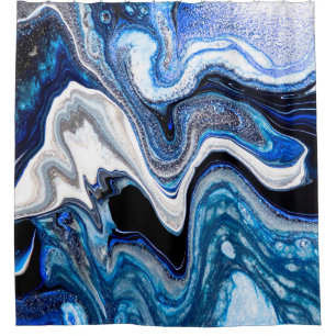 Abstract marble liquid texture in silver white gli