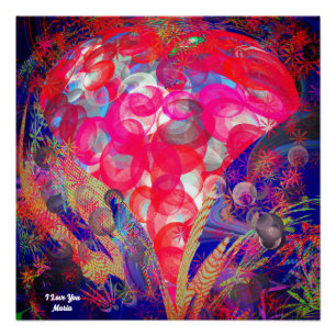 Abstract marble Liquified Colorful Glossy Poster