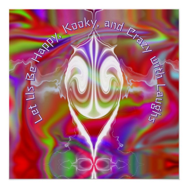 Abstract marble Liquified Colourful Glossy Poster (Front)