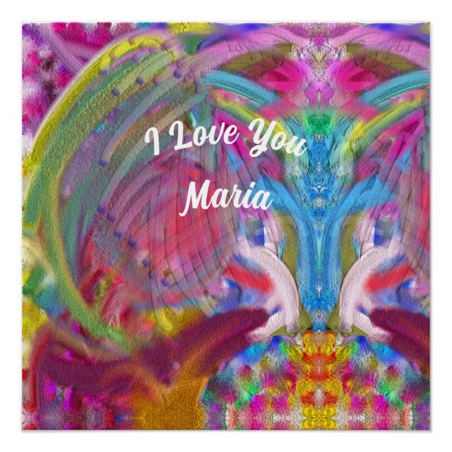 Abstract marble Liquified Colourful Poster (Front)
