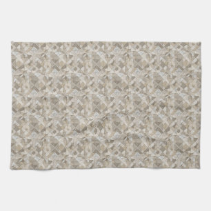 Abstract marble mosaic pattern kitchen towel