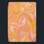Abstract Marble Swirl Art in Yellow iPad Pro Cover<br><div class="desc">Protect your iPad in style with this Simple Abstract Artwork Painting in Mustard Yellow and Pink.</div>