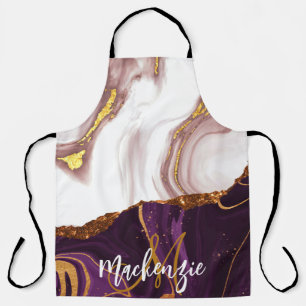 Abstract Marble Texture Apron