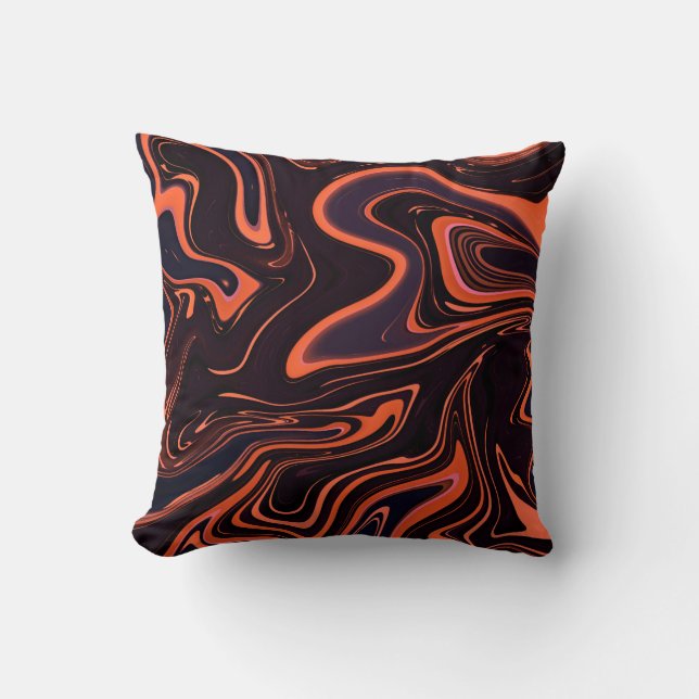 Abstract Marble Texture Background Throw Pillow (Front)