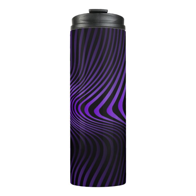 Abstract marble texture background with bright lin thermal tumbler (Front)