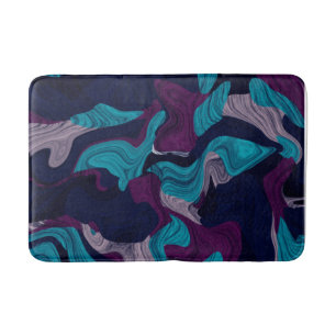 Abstract Marble Texture    Bath Mat