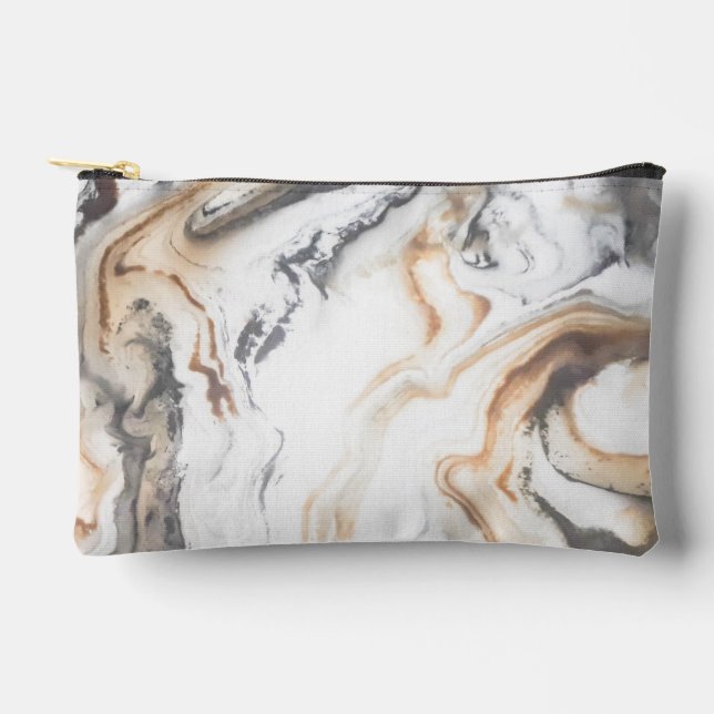 Abstract Marble Texture Nature   Accessory Pouch (Front)