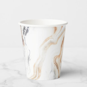 Abstract Marble Texture Nature Paper Cups