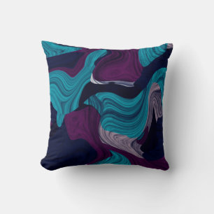 Abstract Marble Texture Throw Pillow