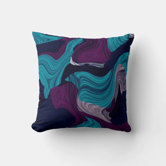 Abstract Marble Texture      Throw Pillow (Front)