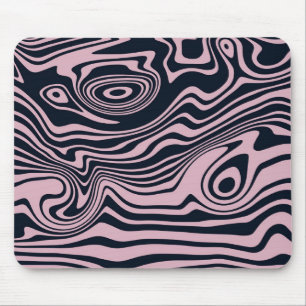Abstract Marble Waves Artwork   Mouse Pad