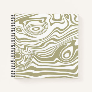 Abstract Marble Waves Artwork   Notebook
