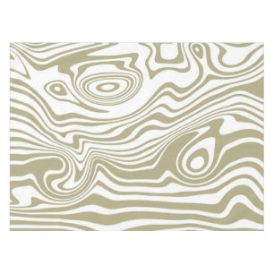 Abstract Marble Waves Artwork Tablecloth