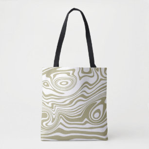 Abstract Marble Waves Artwork Tote Bag