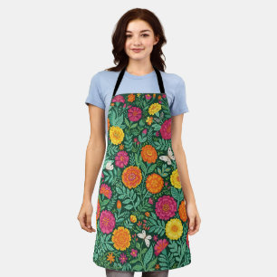 Abstract Marigold Butterflies Apron