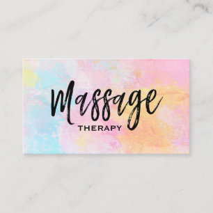 *~* Abstract Massage Therapist Massage Therapy Business Card