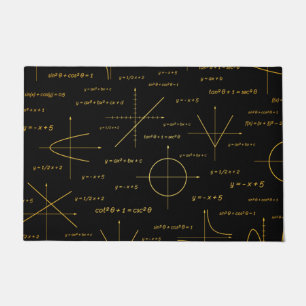 abstract math pattern doormat