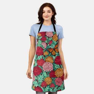 Abstract Matisse Chrysanthemum Butterfly Apron