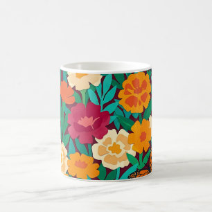 Abstract Matisse Marigolds Monarch Coffee Mug