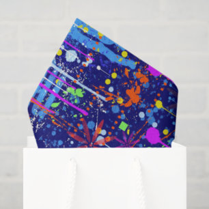 Abstract Maximalism: Ferris Wheel at Night Tissue Paper