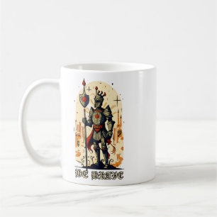 Abstract Medieval Knight Embrace Bravery Coffee Mug