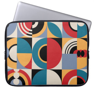 Abstract Memphis: Geometric Vintage Style. Laptop Sleeve