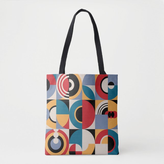 Abstract Memphis: Geometric Vintage Style. Tote Bag (Front)