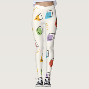 Abstract Memphis Pattern leggings