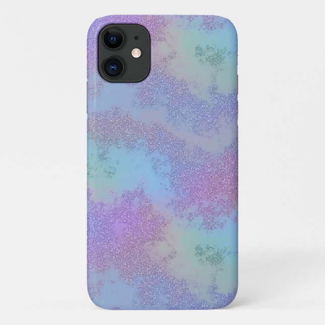 Abstract Mermaid Glitter Phone Case (Back)