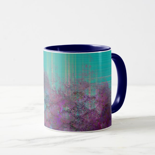 Abstract Mermaid Texture Mug (Front Right)