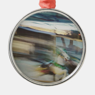 Abstract Merry go Round Horse Metal Ornament