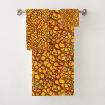 Abstract mesh on yellow.