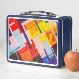 Abstract Metal Lunch Box