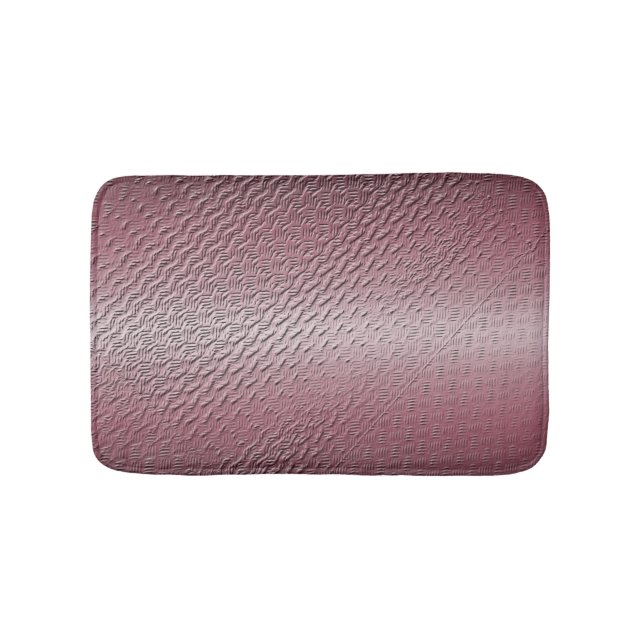 abstract metallic brushed surface. bath mat (Front)