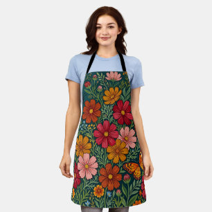 Abstract Mexican Cosmos Butterflies Apron