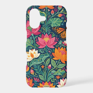 Abstract Mexican Lotus Butterfly iPhone Cases