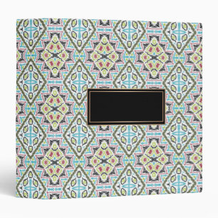 Abstract mexican tribal retro african ethno tradit binder