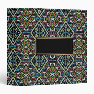 Abstract mexican tribal retro african ethno tradit binder