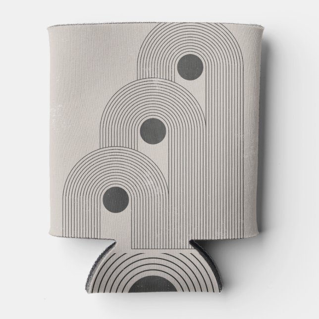 Abstract mid-century, geometric balance shapes can cooler (Front)