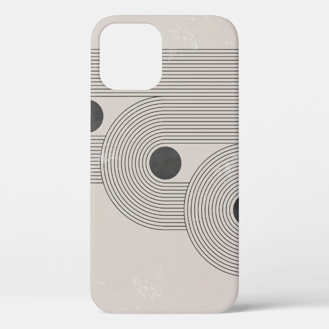 Abstract mid-century, geometric balance shapes Case-Mate iPhone case (Back)