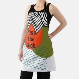Abstract Mid-Century Modern Apron