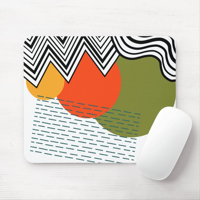 Abstract Mid-Century Modern  Mouse Pad (With Mouse)