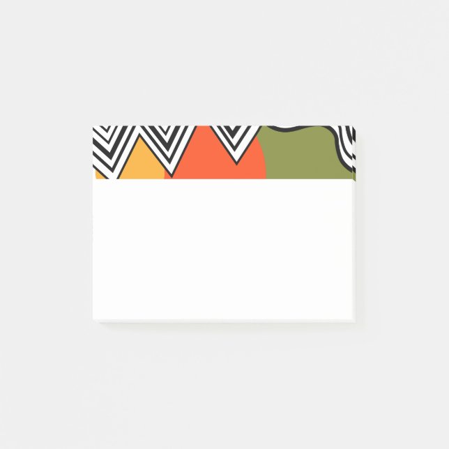Abstract Mid-Century Modern  Post-it Notes (Front)