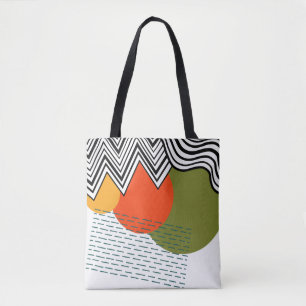Abstract Mid-Century Modern Tote Bag