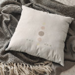 Abstract mid century pinkish throw pillow<br><div class="desc">Mid century inspired design with abstract shapes and a pastel pink background.</div>