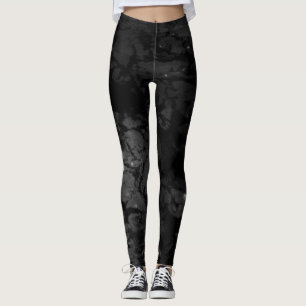 Abstract Midnight Ripples of Rio Vermelho Leggings