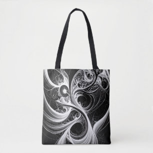 Abstract Mind Network Swirl Tote Bag