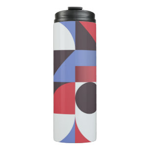 Abstract minimal geometric seamless pattern thermal tumbler