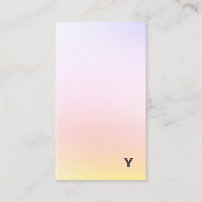 Abstract Minimal Gradient Vertical Business Card (Front)
