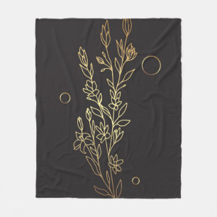 Abstract minimalist art Fleece Blanket